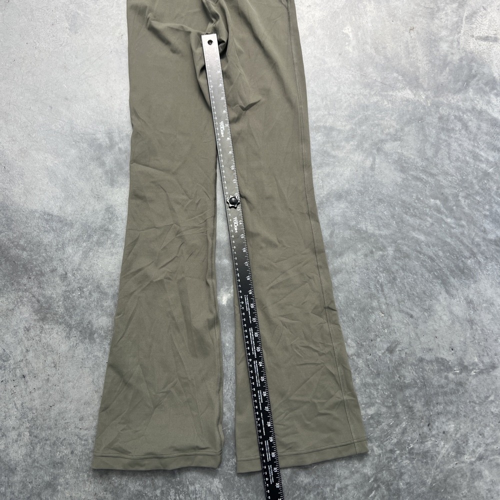 Lululemon Groove Super-High-Rise Flared Pant Nulu Olive Green Size 2 32 Inseam - Picture 2 of 5